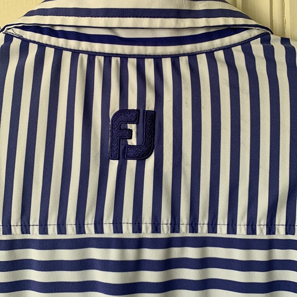 FootJoy Purple Stripe Golf Polo Size L - Picture 5 of 14